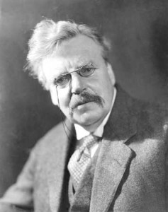 G.K. Chesterton, escritor ingles.